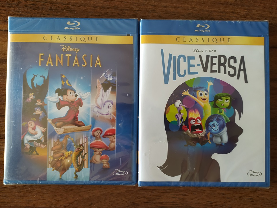 Blu-Ray Disc Disney FANTASIA et VICE-VERSA
