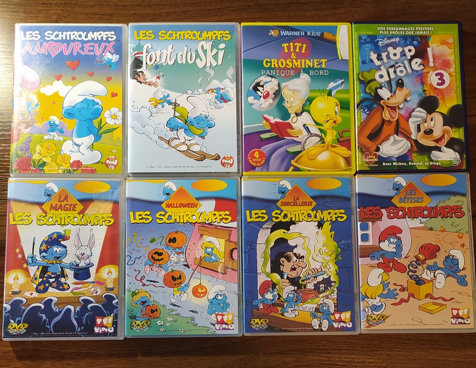Collection DVD LES SCHTROUMPFS TF! Plus 1 DVD TITI ET GROMINET Plus 1 DVD Disney Trop drôle
